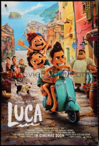 2g1276 LUCA int'l advance DS 1sh 2021 Walt Disney CGI, Jacob Tremblay in title role, fantastic image!