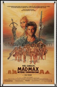 2g1277 MAD MAX BEYOND THUNDERDOME 1sh 1985 art of Mel Gibson & Tina Turner by Richard Amsel