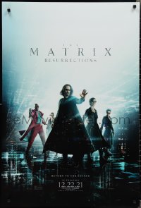 2g1290 MATRIX RESURRECTIONS IMAX teaser DS 1sh 2021 Keanu Reeves, Carrie-Anne Moss, top cast!