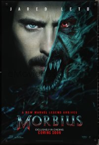 2g1307 MORBIUS int'l teaser DS 1sh 2022 Jared Leto in the title role, a new Marvel Comics legend arrives!