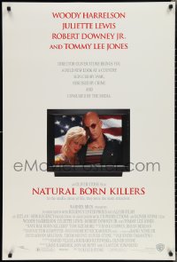 2g1317 NATURAL BORN KILLERS DS 1sh 1994 Oliver Stone, Woody Harrelson & Juliette Lewis on TV!