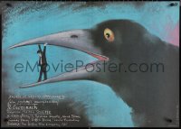 2g0677 AFTER HOURS Polish 26x37 1987 Martin Scorsese, art of man in bird mouth by Pagowski!