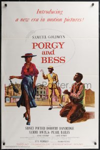 2g1346 PORGY & BESS 1sh 1959 Sidney Poitier, Dorothy Dandridge & Sammy Davis Jr, TODD-AO!
