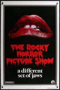 2g1380 ROCKY HORROR PICTURE SHOW 1sh R1980s classic lips, a different set of jaws!