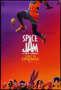 2g1415 SPACE JAM: A NEW LEGACY int'l teaser DS 1sh 2021 basketball legend LeBron James and cast!