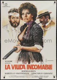 2g0267 BLOOD FEUD Spanish 1981 Sophia Loren, Marcello Mastroianni, different very sexy Mac art!