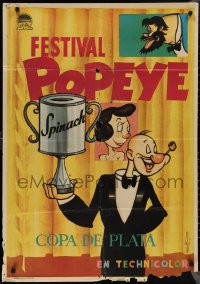 2g0273 FESTIVAL POPEYE Spanish 1964 Popeye the Sailor, Olive Oyl, and Bluto, different!
