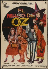 2g0299 WIZARD OF OZ Spanish R1972 Victor Fleming, Haley, Bolger, Lahr, Judy Garland by Jano!