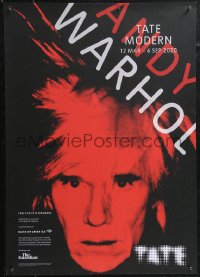 2g0545 ANDY WARHOL 17x23 English museum/art exhibition 2020 self portrait art by the artist!