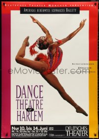 2g0040 DANCE THEATRE OF HARLEM 33x47 German stage poster 1992 dancer in a colorful costume!