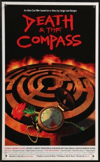 2g0512 DEATH & THE COMPASS 11x17 Mexican special poster 1996 Peter Boyle, Tokyo Film Festival!