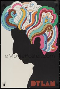 2g0177 DYLAN 22x33 music poster 1967 colorful silhouette art of Bob by Milton Glaser!