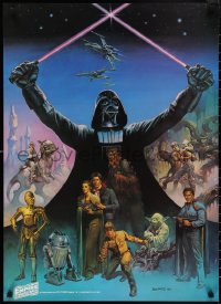 2g0520 EMPIRE STRIKES BACK 24x33 special poster 1980 Coca-Cola, Boris Vallejo, Darth Vader and cast!