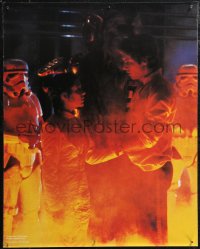 2g0518 EMPIRE STRIKES BACK 19x23 special poster 1980 Han and Leia before carbon freezing chamber!