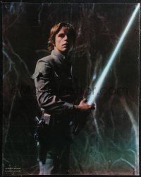 2g0517 EMPIRE STRIKES BACK 19x23 special poster 1980 Mark Hamill as Luke holding lightsaber!