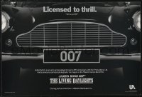 2g0526 LIVING DAYLIGHTS 12x18 special poster 1986 great image of classic Aston Martin car grill!