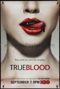 2g0586 TRUE BLOOD tv poster 2008 season 1, sexy vampire, thou shall not crave thy neighbor!