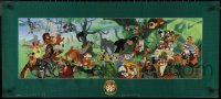 2g0539 WALT DISNEY WORLD signed 16x36 special poster 1999 Disneyana Convention Safari Adventure!