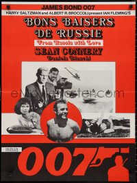 2g0204 FROM RUSSIA WITH LOVE Swiss R1970s Ciriello art of Connery as James Bond w/ sexy girls!