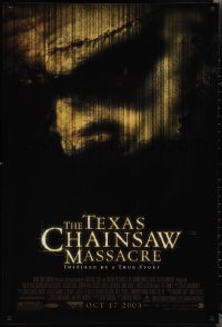 2g1452 TEXAS CHAINSAW MASSACRE advance DS 1sh 2003 cool horror image, Jessica Biel, Jonathan Tucker