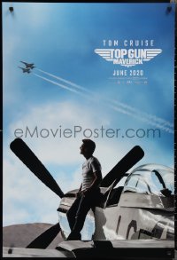 2g1457 TOP GUN: MAVERICK teaser DS 1sh 2022 Naval aviator Tom Cruise in title role on P-51 Mustang!
