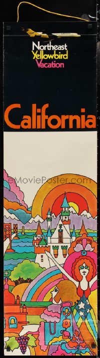 2g0013 NORTHEAST CALIFORNIA 13x47 travel poster 1960s wild and colorful artwork by John T. Gatie!