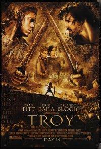 2g1467 TROY advance DS 1sh 2004 Eric Bana, Orlando Bloom, Brad Pitt as Achilles!