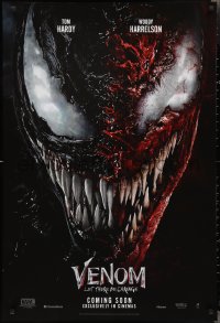 2g1483 VENOM: LET THERE BE CARNAGE int'l teaser DS 1sh 2021 Marvel Comics Tom Hardy in title role & more!