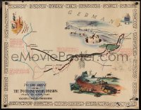 2g0171 TO THE RHINE WITH THE 79TH INFANTRY DIVISION 26x33 German war poster 1945 Kaliher and White!