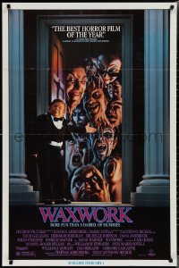 2g0596 WAXWORK 27x41 video poster 1989 stop on by and give afterlife a try, design by Jim Warren!