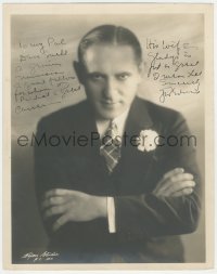 2h0353 GUS EDWARDS signed deluxe 11x14 still 1920s portrait of the music composer by Hixon Studio!