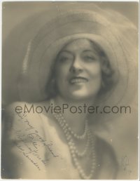2h0354 JACKIE SAUNDERS signed deluxe 10.5x13.5 still 1930 also signed by photographer W.F. Seely!