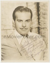2h0668 BILLY DE WOLFE signed 8x10 still 1940s great head & shoulders portrait of the actor!