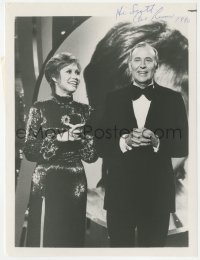 2h0675 CARL REINER signed TV 7x9.5 still 1978 on stage in tuxedo with Mary Tyler Moore in Mary!