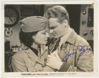 2h0678 CEILING ZERO signed 8x10 still 1936 by BOTH James Cagney AND June Travis!