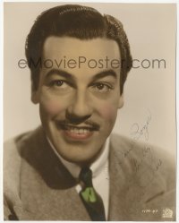 2h0680 CESAR ROMERO signed color 7.25x9.25 still 1930s great 20th Century-Fox studio portrait!