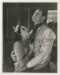 2h0681 CHARLES BICKFORD signed 8x10 still 1933 c/u with Raquel Torres in Red Wagon, inscribed to her!