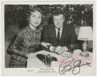 2h0685 CHICAGO CONFIDENTIAL signed 8x10.25 still 1957 by BOTH Brian Keith AND Beverly Garland!