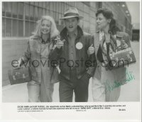 2h0686 CHRISTINE LAHTI signed 8x9.25 still 1984 walking w/Goldie Hawn & Kurt Russell in Swing Shift!