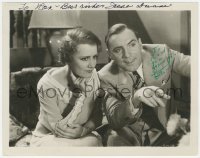 2h0696 CONSOLATION MARRIAGE signed 8x10 still 1931 by BOTH Irene Dunne AND Pat O'Brien!