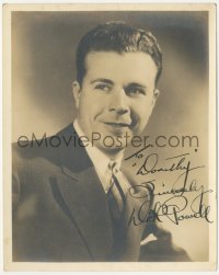 2h0712 DICK POWELL signed deluxe 8x10 still 1930s great head & shoulders portrait of the leading man!