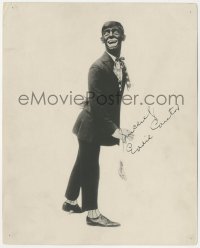 2h0720 EDDIE CANTOR signed deluxe 8x10 still 1920s full-length portrait in blackface & funny outfit!