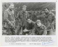 2h0722 EDWARD FOX signed 8x10 still 1978 with Nero, Ford, Shaw & Weathers in Force 10 from Navarone!