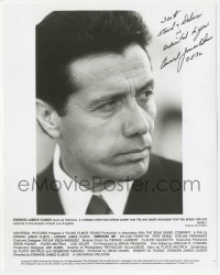 2h0724 EDWARD JAMES OLMOS signed 8x10 still 1992 great head & shoulders close up from American Me!