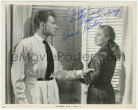 2h0725 ELEANOR PARKER signed TV 8x10 still R1960s with Jean-Pierre Aumont in The Seventh Sin!
