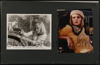 2h0115 FAYE DUNAWAY signed color 8x10 REPRO photo in 14x22 display 2000s ready to frame & display!