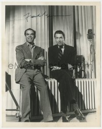2h0738 FRANK CAPRA signed deluxe 8x10 still 1939 w/ Stewart on set of Mr. Smith Goes to Washington!