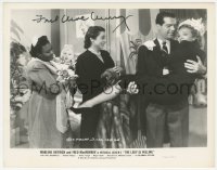 2h0739 FRED MACMURRAY signed 8x10.25 still 1942 carrying Marlene Dietrich in The Lady is Willing!