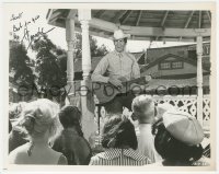 2h0747 GEORGE HAMILTON signed 8x10.25 still 1964 playing guitar in gazebo in Your Cheatin' Heart!