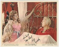 2h0748 GEORGE KENNEDY signed color 8x10 still #6 1970 in bed by Anne Jackson in Dirty Dingus McGee!